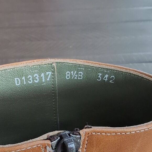 Cole Haan Y2K Camel Brown Leather Pointed Kitten Heel Ankle Boots Sz 8.5 - Picture 12 of 13